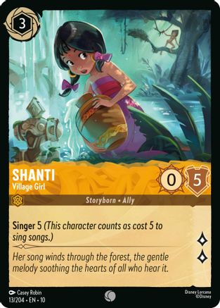Shanti - Village Girl (13/204) - Whispers in the Well Cold Foil - for just $0.06! 
