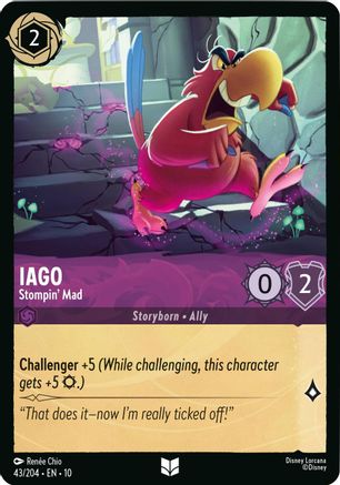 Iago - Stompin' Mad (43/204) - Whispers in the Well Cold Foil - for just $0.12! 