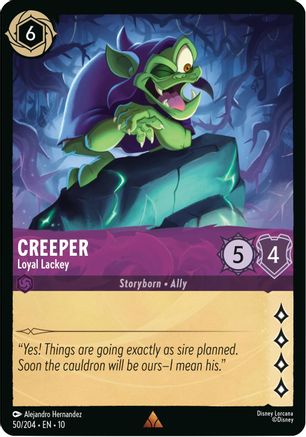Creeper - Loyal Lackey (50/204) - Whispers in the Well Cold Foil - for just $0.17! 