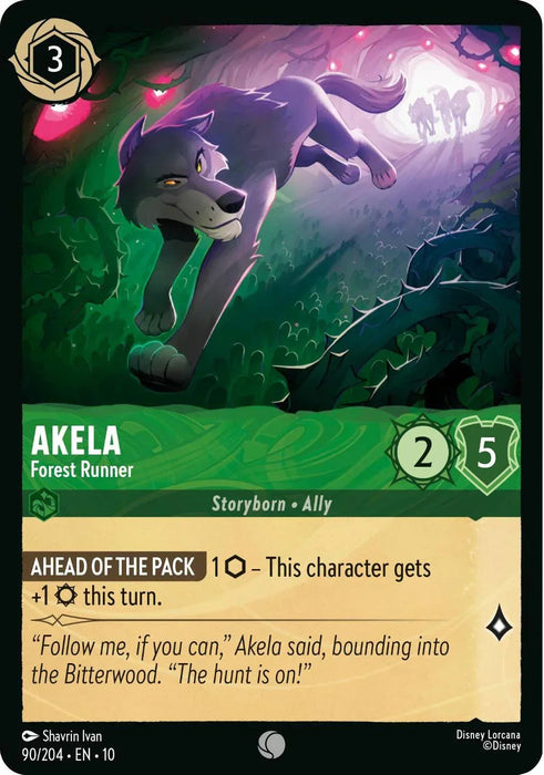Akela - Forest Runner (90/204) [Whispers in the Well] - for just $0.10! 
