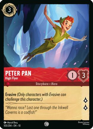 Peter Pan - High Flyer (105/204) - Whispers in the Well Cold Foil - for just $0.08! 