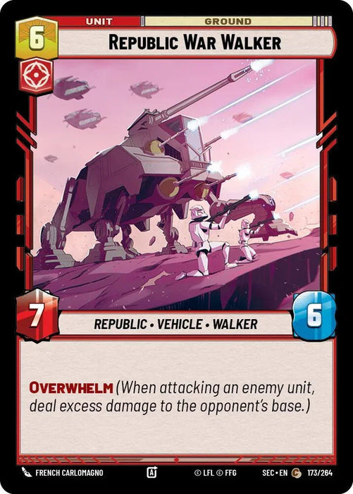 Republic War Walker (173/264) (173/264) [Secrets of Power] - for just $0.10! 