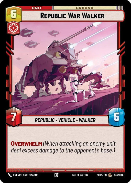 Republic War Walker (173/264) (173/264) [Secrets of Power] - for just $0.10! 