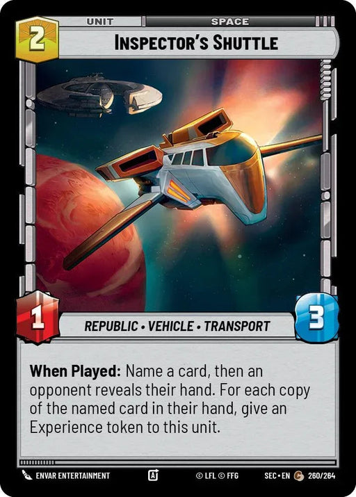 Inspector's Shuttle (260/264) (260/264) [Secrets of Power] - for just $0.10! 