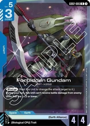 Forbidden Gundam (GD02-006) - Dual Impact Holofoil - for just $0.10! 