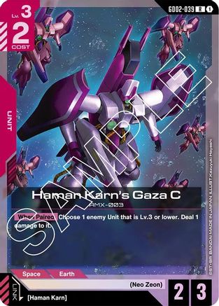 Haman Karn's Gaza C (GD02-039) - Dual Impact Holofoil - for just $0.04! 