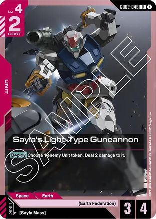 Sayla's Light-Type Guncannon (GD02-046) - Dual Impact - for just $0.04! 
