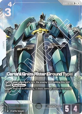 Carta's Graze Ritter (Ground Type) (R+) (GD02-073) - Dual Impact Holofoil - for just $1.91! 