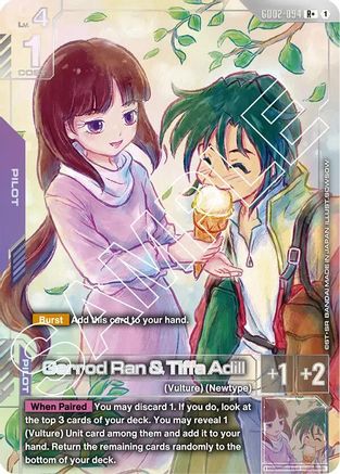 Garrod Ran & Tiffa Adill (R+) (GD02-094) - Dual Impact Holofoil - for just $5.04! 