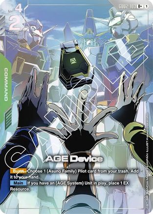 AGE Device (R+) (GD02-103) - Dual Impact Holofoil - for just $3.93! 