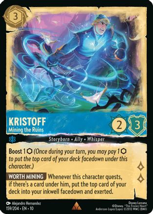 Kristoff - Mining the Ruins (159/204) - Whispers in the Well Cold Foil - for just $0.27! 