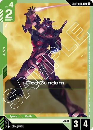 Red Gundam (Boost Kit 01) (ST06-006) - Gundam Promotional Cards Holofoil - for just $0.47! 