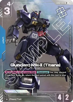 Gundam Mk-II (Titans) (Store Tournament Winner Pack 02) (GD02-003) - Gundam Promotional Cards Holofoil - for just $1.89! 