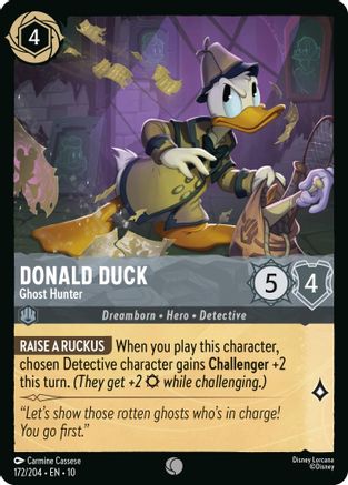 Donald Duck - Ghost Hunter (172/204) - Whispers in the Well Cold Foil - for just $0.06! 