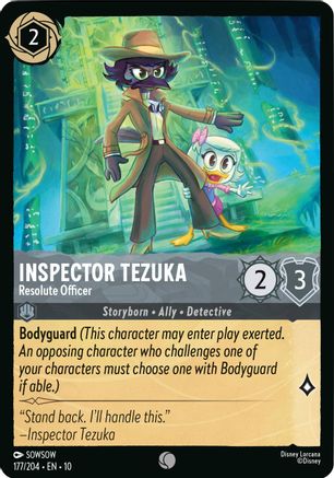 Inspector Tezuka - Resolute Officer (177/204) - Whispers in the Well - for just $0.02! 
