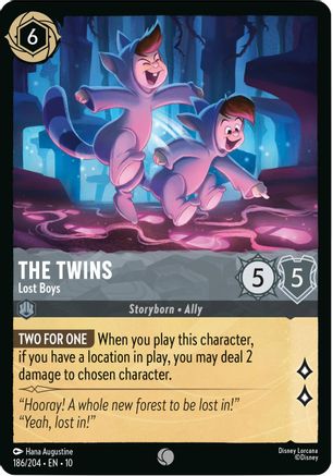 The Twins - Lost Boys (186/204) - Whispers in the Well Cold Foil - for just $0.06! 