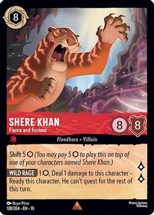 Shere Khan - Fierce and Furious (128/204) - Whispers in the Well Cold Foil - for just $0.15! 