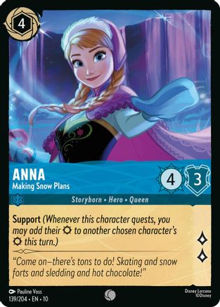 Anna - Making Snow Plans (139/204) - Whispers in the Well Cold Foil - for just $0.05! 
