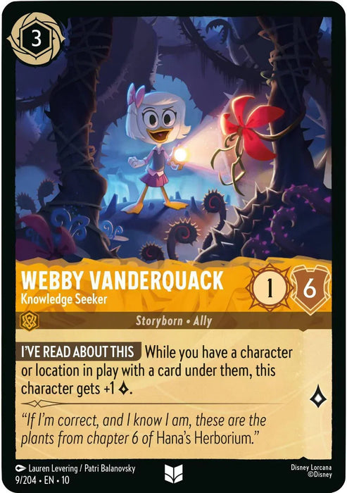 Webby Vanderquack - Knowledge Seeker (9/204) [Whispers in the Well] - for just $0.10! 