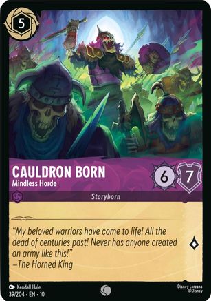 Cauldron Born - Mindless Horde (39/204) - Whispers in the Well Cold Foil - for just $0.06! 