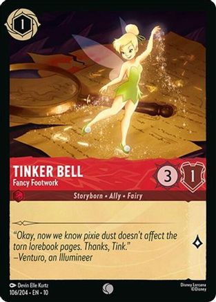 Tinker Bell - Fancy Footwork (106/204) - Whispers in the Well - for just $0.05! 