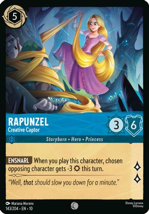 Rapunzel - Creative Captor (143/204) - Whispers in the Well Cold Foil - for just $0.05! 
