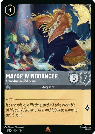 Mayor Winddancer - Actor-Turned-Politician (188/204) - Whispers in the Well Cold Foil - for just $0.27! 