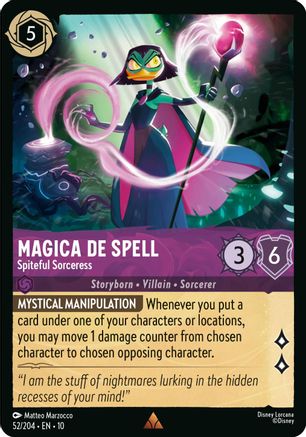 Magica De Spell - Spiteful Sorceress (52/204) - Whispers in the Well Cold Foil - for just $0.11! 