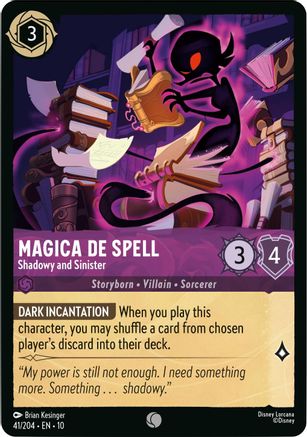 Magica De Spell - Shadowy and Sinister (41/204) - Whispers in the Well Cold Foil - for just $0.06! 