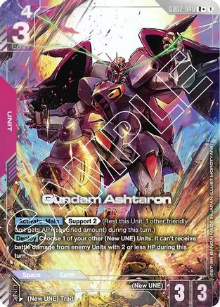 Gundam Ashtaron (R+) (GD02-040) - Dual Impact Holofoil - for just $1.88! 