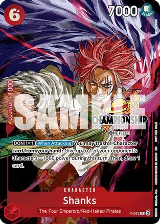 Shanks (CS 25-26 Event Pack Finalist Ver.) (P-083) - One Piece Promotion Cards Foil - for just $260! 