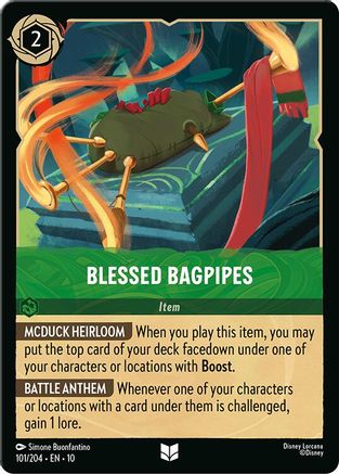 Blessed Bagpipes (101/204) - Whispers in the Well Cold Foil - for just $0.12! 