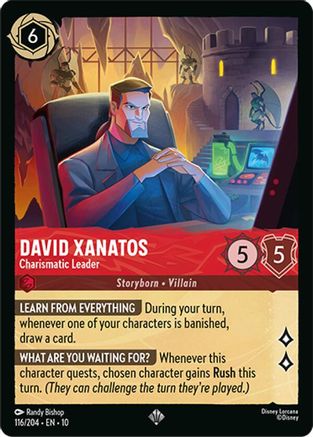 David Xanatos - Charismatic Leader (116/204) - Whispers in the Well Cold Foil - for just $0.46! 