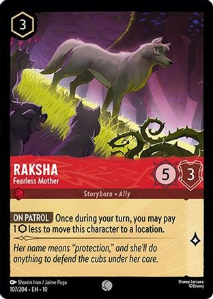 Raksha - Fearless Mother (107/204) - Whispers in the Well Cold Foil - for just $0.05! 