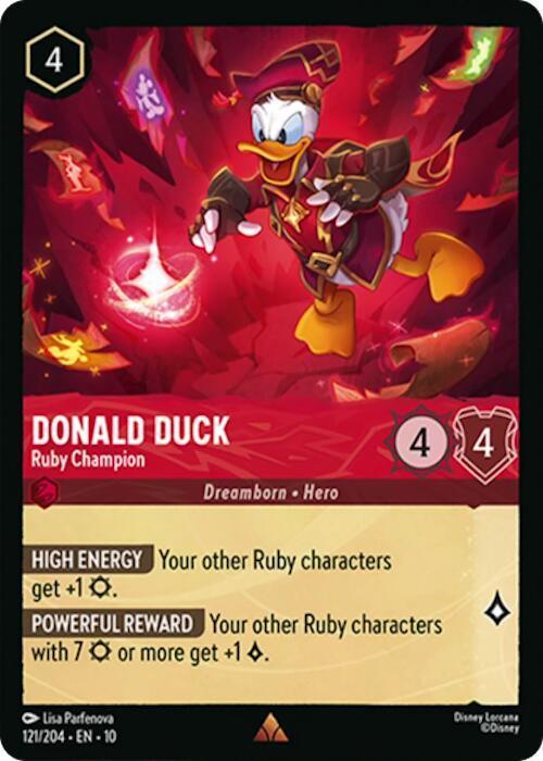 Donald Duck - Ruby Champion (121/204) [Whispers in the Well] - for just $0.10! 