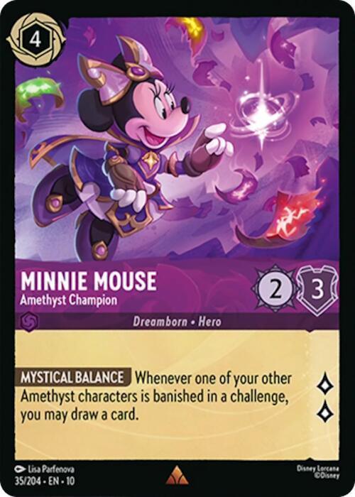 Minnie Mouse - Amethyst Champion (35/204) [Whispers in the Well] - for just $0.10! 