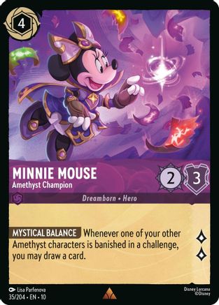 Minnie Mouse - Amethyst Champion (35/204) - Whispers in the Well - for just $0.08! 