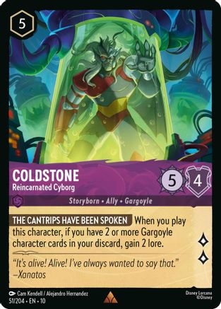 Coldstone - Reincarnated Cyborg (51/204) - Whispers in the Well Cold Foil - for just $0.15! 