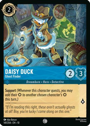 Daisy Duck - Ghost Finder (141/204) - Whispers in the Well Cold Foil - for just $0.06! 