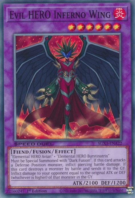Evil HERO Inferno Wing [SGX3-ENA22] Common - for just $0.10! 