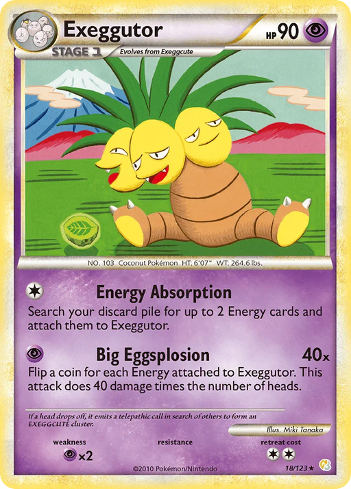 Exeggutor (18/123) [HeartGold & SoulSilver: Base Set] - for just $0.80! 