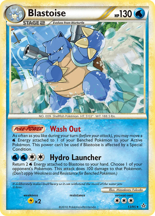 Blastoise (13/95) [HeartGold & SoulSilver: Unleashed] - for just $3.85! 