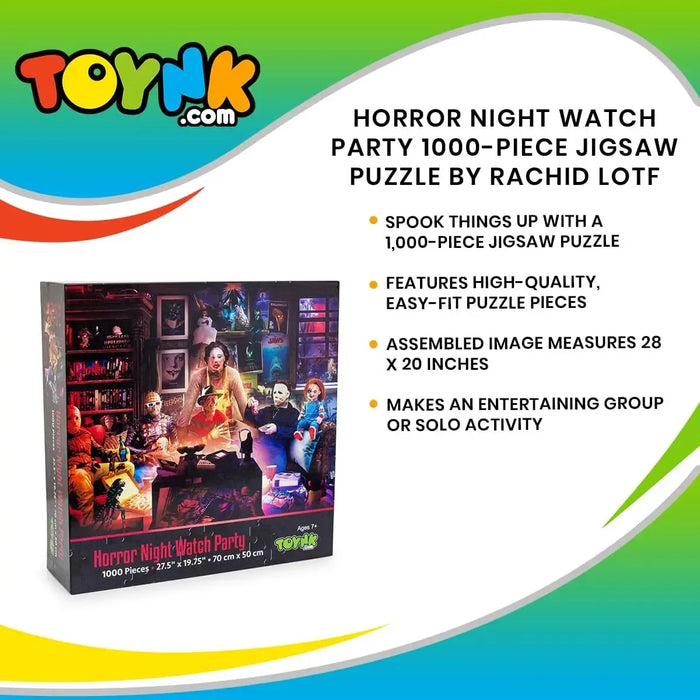 Horror Night Watch Party 1000 Piece Jigsaw Puzzle Toynk - for just $24.99! 