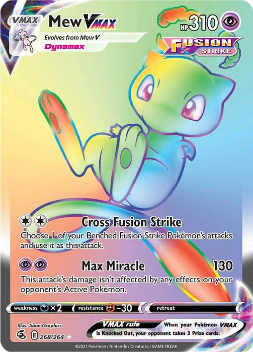 Mew VMAX (268/264) [Sword & Shield: Fusion Strike] - for just $43.20! 