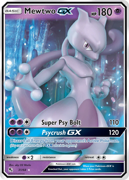Mewtwo GX (31/68) [Sun & Moon: Hidden Fates] - for just $3.85! 