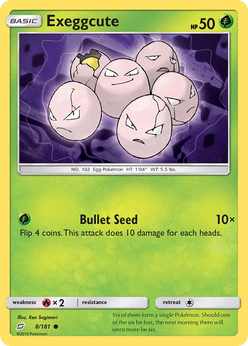 Exeggcute (8/181) [Sun & Moon: Team Up] - for just $0.10! 
