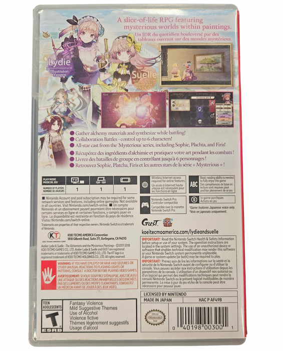 Atelier Lydie & Suelle – Nintendo Switch (NS) - for just $37.99! 