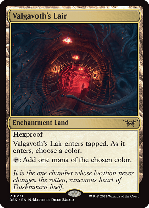 Valgavoth's Lair (DSK-271) - Duskmourn: House of Horror Foil - for just $0.33! 