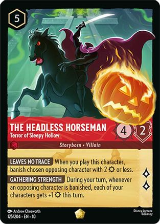 The Headless Horseman - Terror of Sleepy Hollow (125/204) - Whispers in the Well Cold Foil - for just $5.19! 