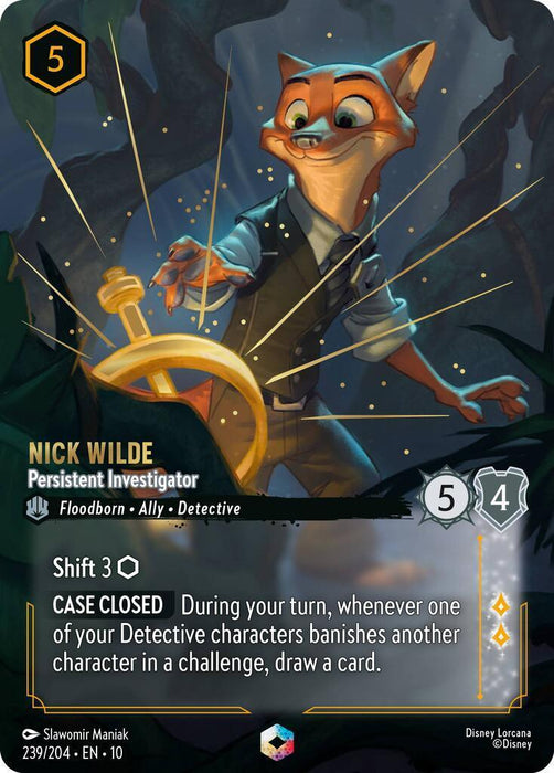 Nick Wilde - Persistent Investigator (Enchanted) (239/204) [Whispers in the Well] - for just $39.70! 